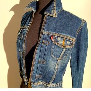 Vintage Jean jacket Size small cropped style